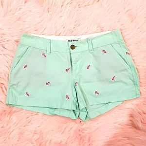 Old Navy mint anchor shorts